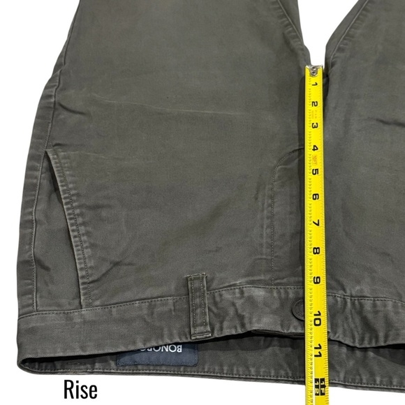 Bonobos Green Grey Washed Slim Fit Chino Pants Men's Size 32/32 Comfort Career - Picture 11 of 13